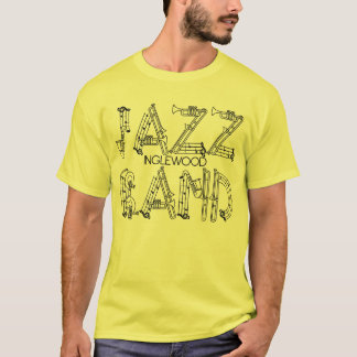 Jazzmusikbandutslagsplats för grabbar & flickor t shirt