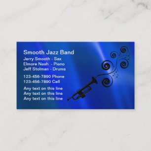Jazzmusikbandvisitkortar Visitkort