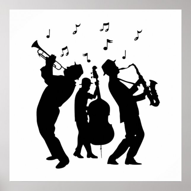 Jazzmusiker Poster (Framsidan)