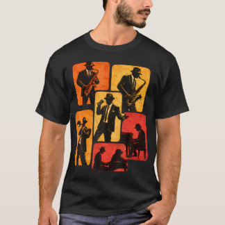 Jazzmusikinstrument för jazzälskare och -spelare t shirt
