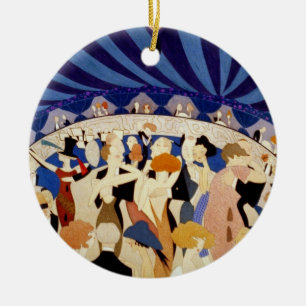 Jazznattdans Julgransprydnad Keramik