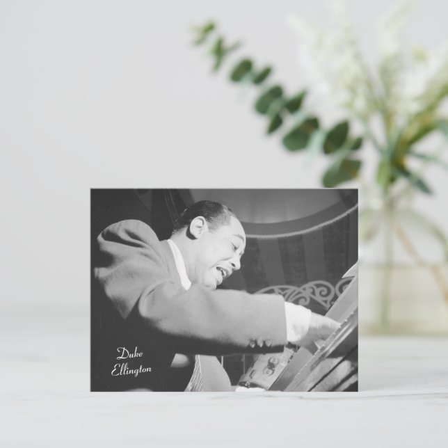Jazzpianist Duke Ellington Vykort (Stående Fram)