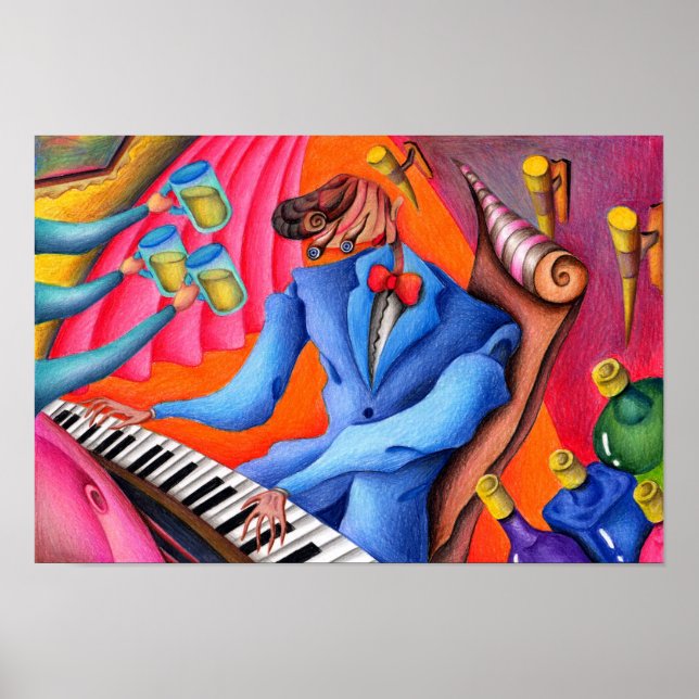 Jazzpianist. Poster (Framsidan)