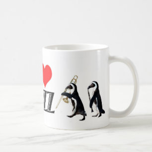 Jazzpingvinmugg Kaffemugg