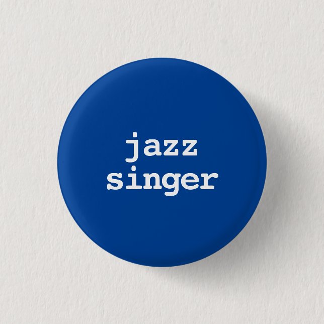 jazzsångare typografi knapp (Framsida)