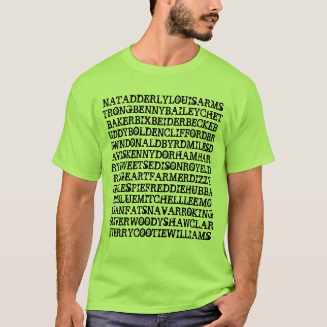 Jazztrumpetarear 1 tee shirt (Framsida)