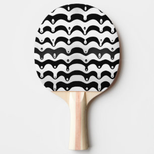 Jazzy Black & White Smälter Zebra ränder Pingisracket