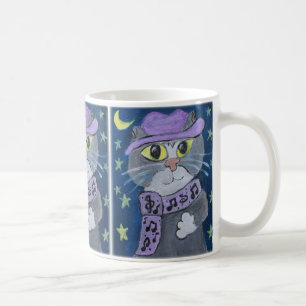 Jazzy Cat Painting Kaffemugg