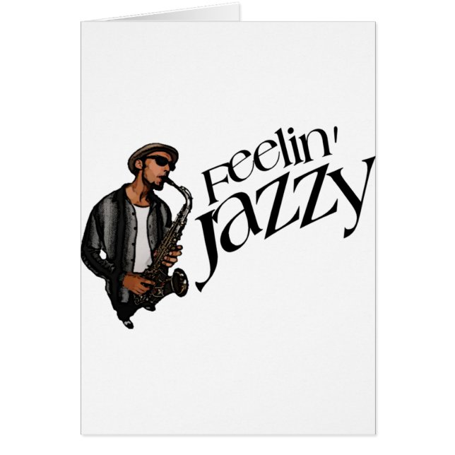 Jazzy Feelin Hälsningskort (Framsidan)