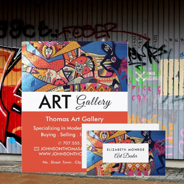 Jazzy Graffiti Art, Art Dealer Visitkort (Skapare uppladdad)