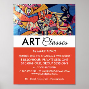 Jazzy Graffiti Art, konstklassreklam Poster