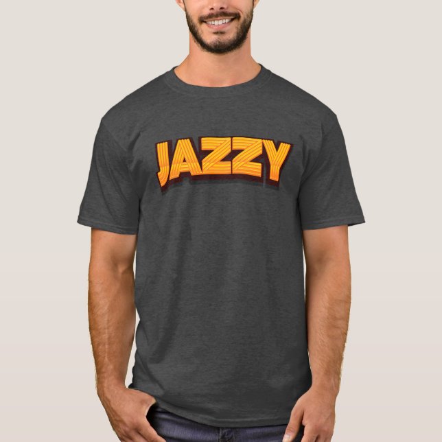 Jazzy Jazz Music Boy T Shirt (Framsida)