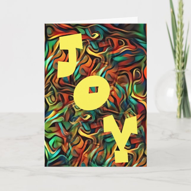 Jazzy Joy Retro Julkort Kort (Framsida)