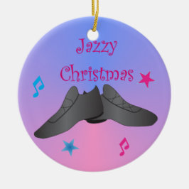 Jazzy jul julgransprydnad keramik