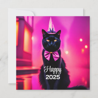 Jazzy Kitty - Gott nytt 2024 Julkort