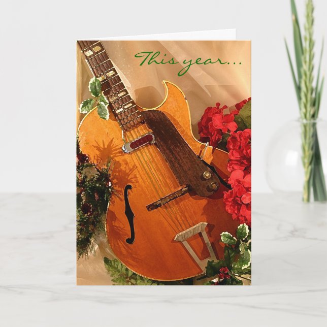 Jazzy lite julkort helgkort (Framsida)