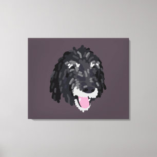 Jazzy Porträtt Canvas Art - Bakgrund