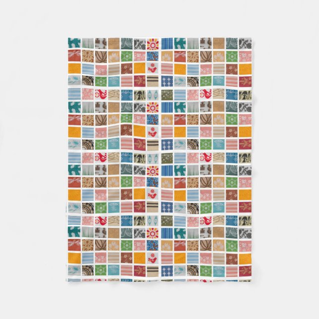 Jazzy Pyrex ullkast Fleecefilt (Framsidan)