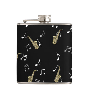 Jazzy Saxophone & Musik noter Fickplunta