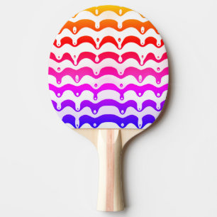 Jazzy Tropical Psychedelic Dripping Rand Pingisracket