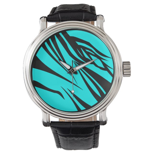 Jazzy Zebra Pizzazz Klocka (Framsida)