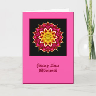 Jazzy Zen Momma Mandala-födelsedagskort Kort