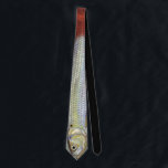 Jazzys fisk slips<br><div class="desc">Denna jazzy Fish necktie bär bilden av en färglös fisk på en målarduk.</div>