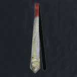 Jazzys fisk slips<br><div class="desc">Denna jazzy Fish necktie bär bilden av en färglös fisk på en målarduk.</div>