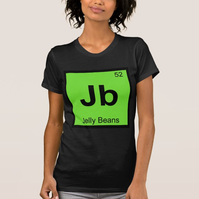JB - Jelly Beans kemi Periodic Bord Symbol T-shirt (Framsida)
