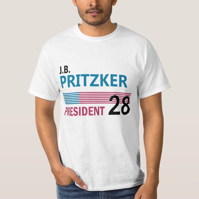 JB Pritzker 2028 T Shirt (Framsida)