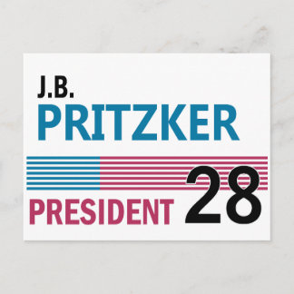 JB Pritzker 2028 Vykort