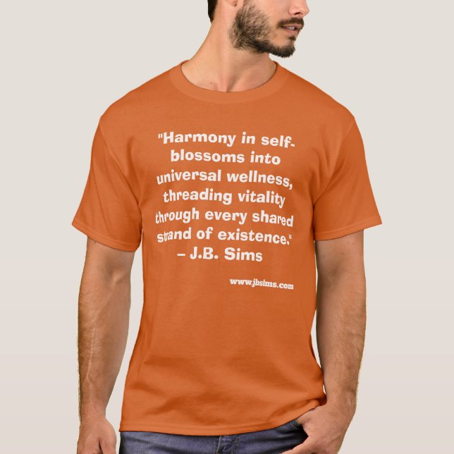 JB Sims Universal Harmony Tee - Eco-Inspired (Framsida)