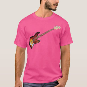 JBass för vintage Faded Tobacco Sunburst Electric T Shirt