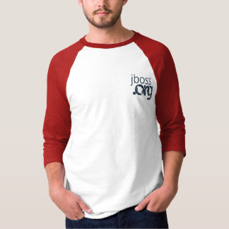 JBoss bearbetar den omfamnade Wordle raglanen 3/4 T Shirt