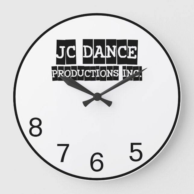 JC Dance Productions, Inc. Clock Stor Klocka (Framsida)