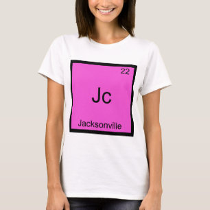 Jc - Jacksonville City Kemiskt Element Symbol T Tröja