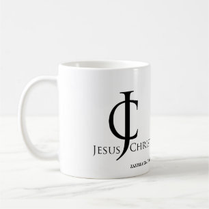 JC Jesus Kristus Logotyp anpassar den Kaffemugg