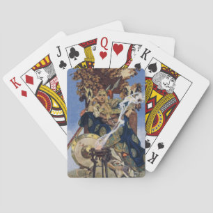 JC Leyendecker Drottning Maeve keltisk krigare Spel Kort