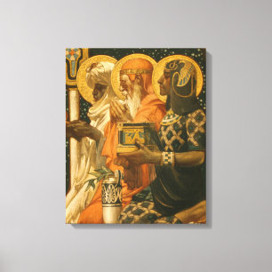JC Leyendecker Tre vise män Vintage jul Canvastryck