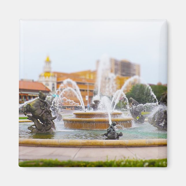 JC Nichols Fontän Land Klubb Plaza KC Magnet (Framsidan)