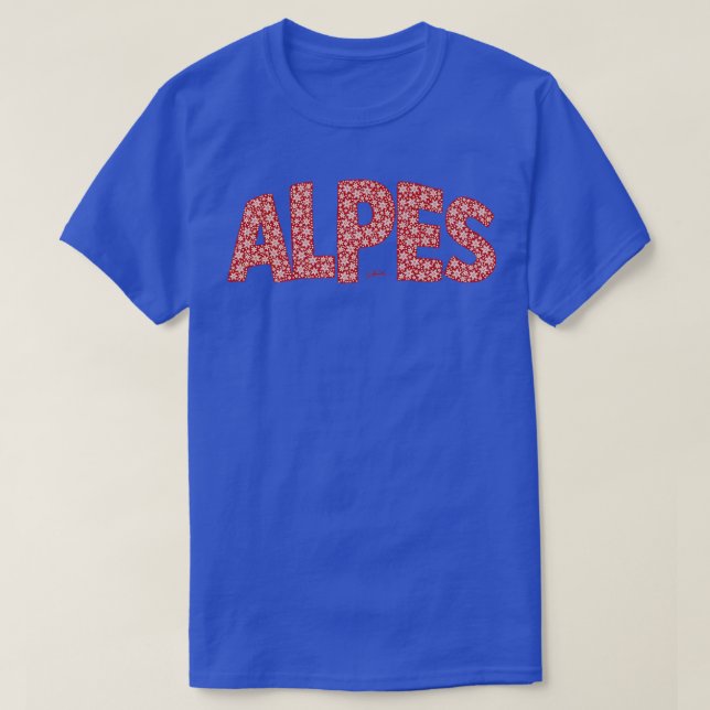 JCombs-Franskens Alpernor med Snö T Shirt (Design framsida)