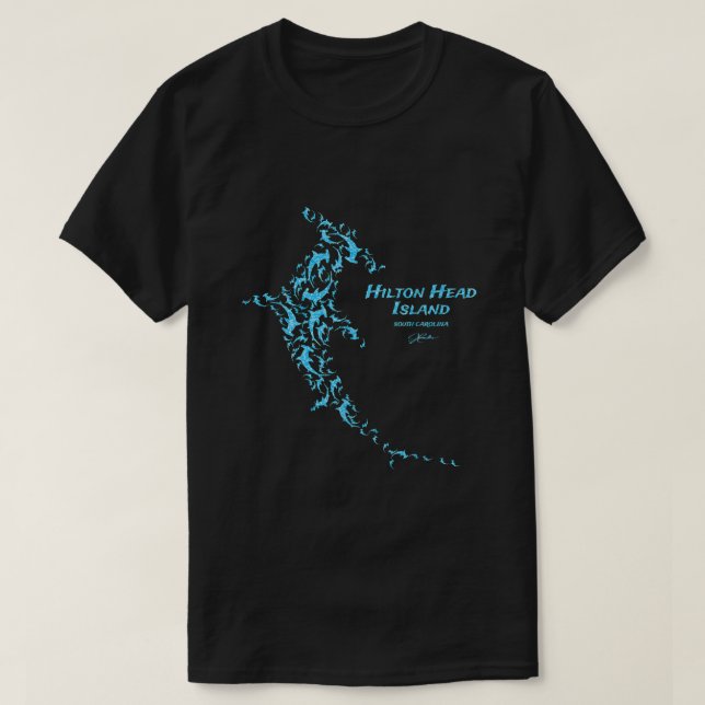 JCombs Hilton Head Island SC Hammerhead School T Shirt (Design framsida)