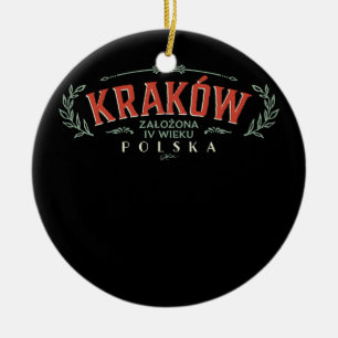 JCombs Krakow Polen grundade 400-talets Retro Julgransprydnad Keramik