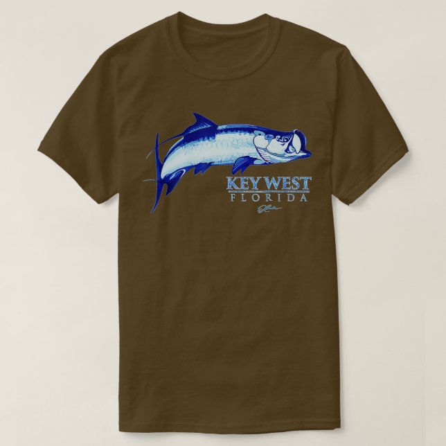 JCombs Nyckel Väster Florida arpon T Shirt (Design framsida)