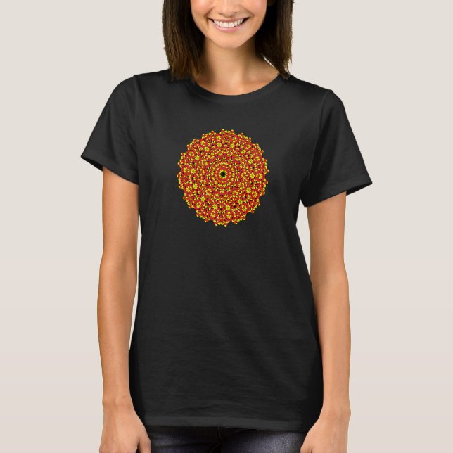 JCombs Ornamental Tiling Pattern Mandala Premium_2 T Shirt (Framsida)