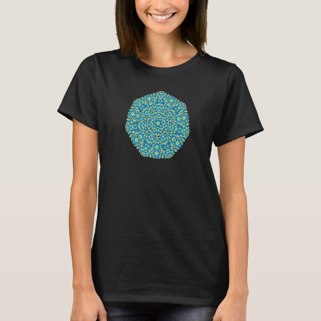 JCombs Ornamental Tiling Pattern Mandala Premium_2 T Shirt (Framsida)