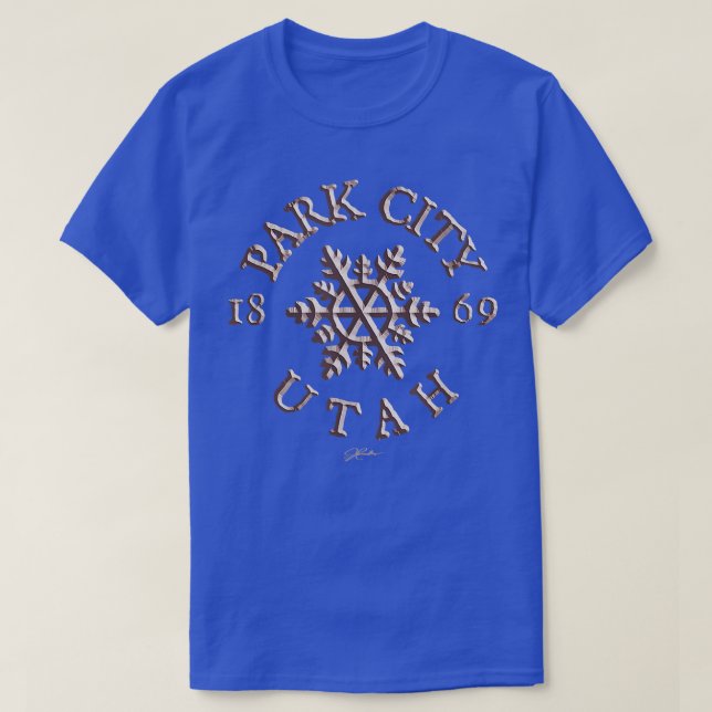 JCombs Park City, Utah, Snöflinga368 T Shirt (Design framsida)