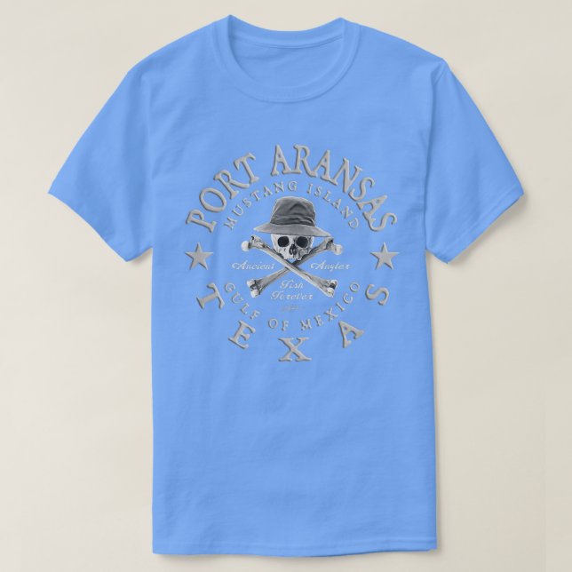 JCombs Port Aransas, Teas, Ancient Angler, Fishing T Shirt (Design framsida)
