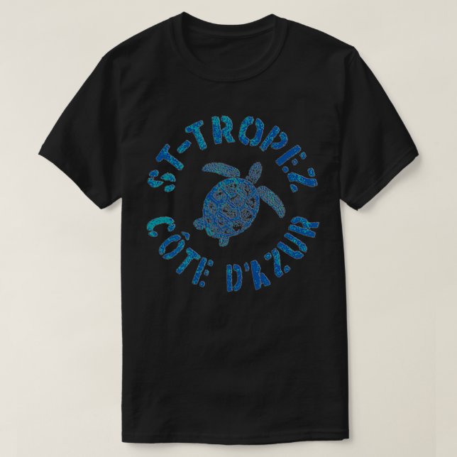 JCombs SaintTropez, Cote D'Azur, Frankrike, Sea Tu T Shirt (Design framsida)