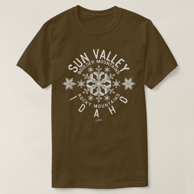 JCombs Sol Valley, Idaho, Snö T Shirt (Design framsida)